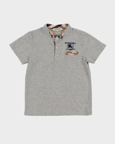 Childrens Grey Burberry T-Shirt