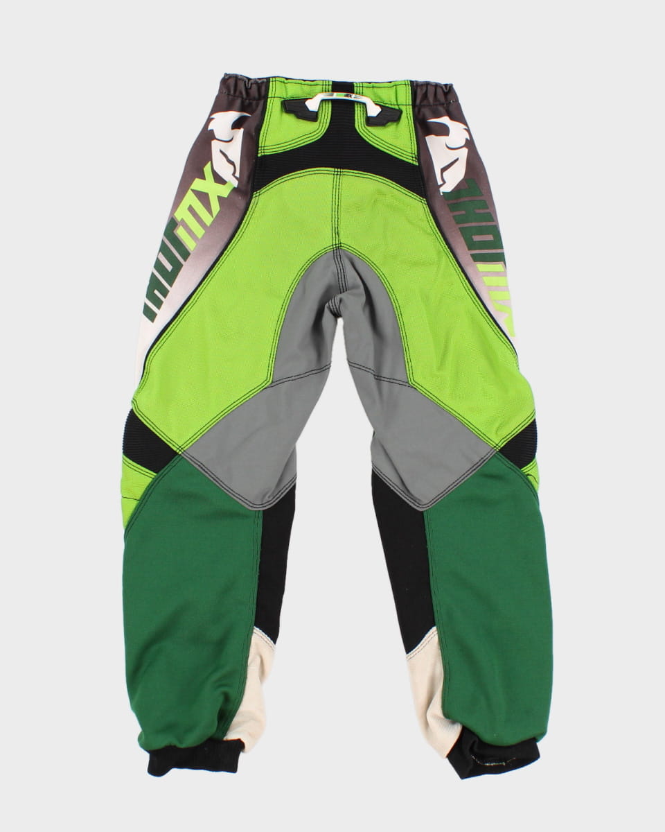 Children's Phase Green Biker Trousers - XS