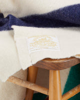 Hudson's Bay 6 Point Cream Candy Stripe Wool Blanket