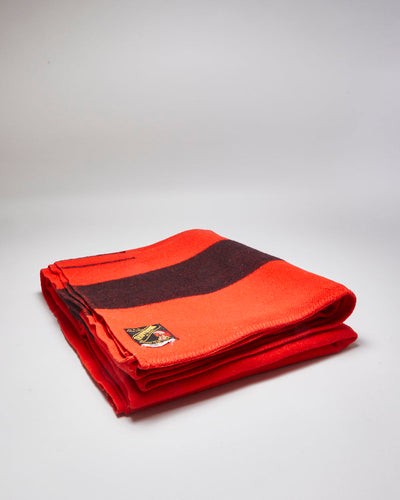 Vintage 1950s Trapperpoint Eaton's Red 4 Point Wool Blanket