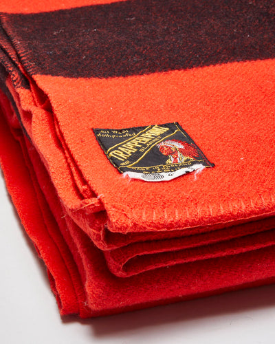 Vintage 1950s Trapperpoint Eaton's Red 4 Point Wool Blanket