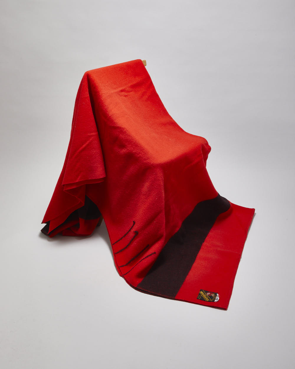 Vintage 1950s Trapperpoint Eaton's Red 4 Point Wool Blanket