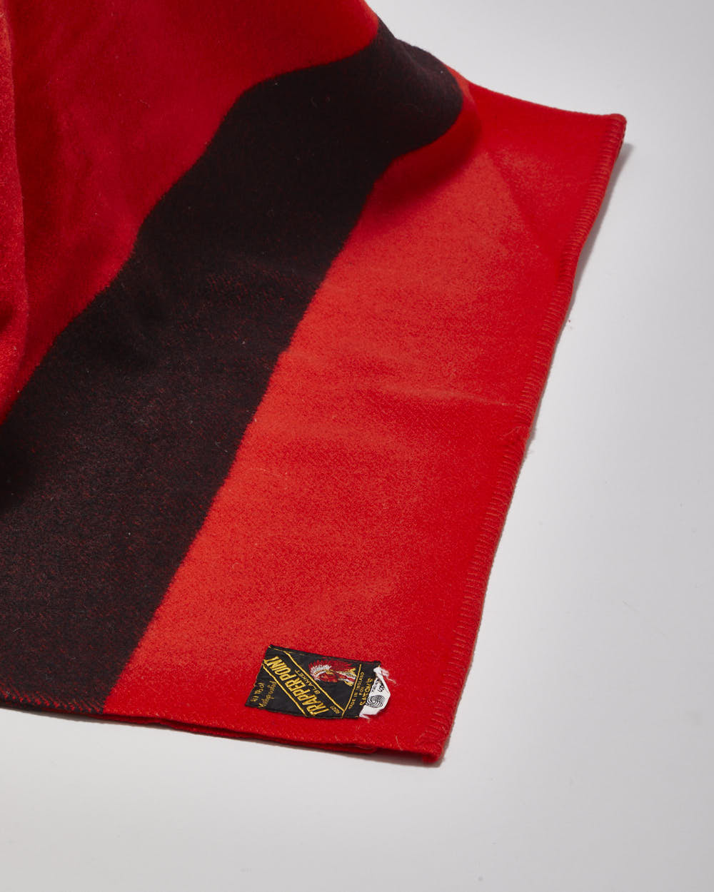 Vintage 1950s Trapperpoint Eaton's Red 4 Point Wool Blanket