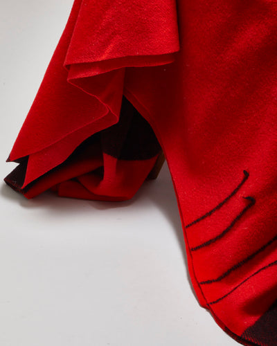 Vintage 1950s Trapperpoint Eaton's Red 4 Point Wool Blanket