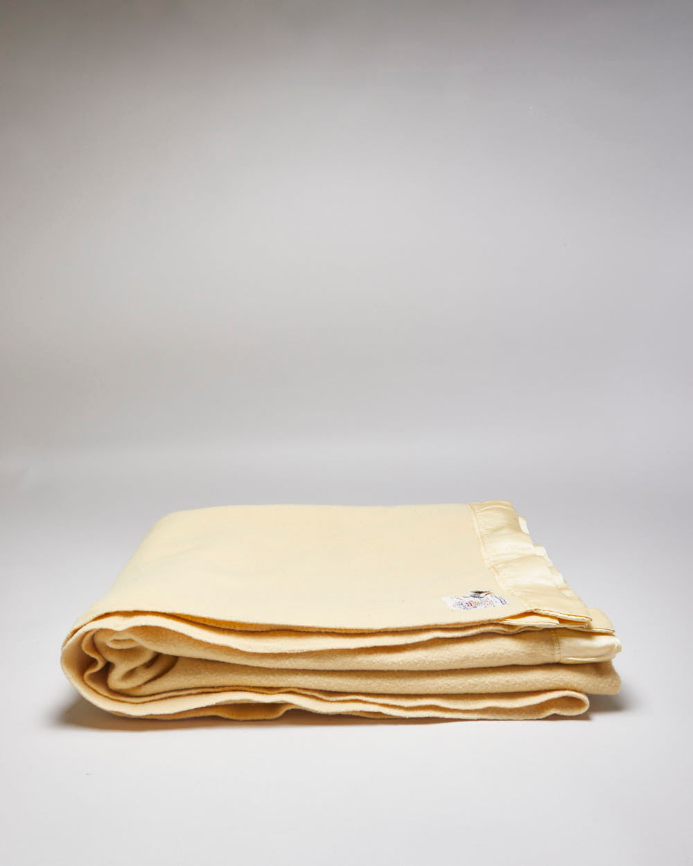 Vintage 1950s Super Super Cream Wool Blanket