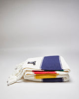 Hudson's Bay Cream Striped Knitted Throw