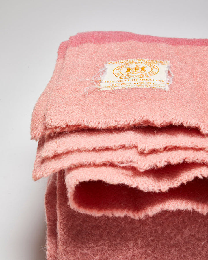 Hudson's Bay Pink 4 Point Wool Blanket