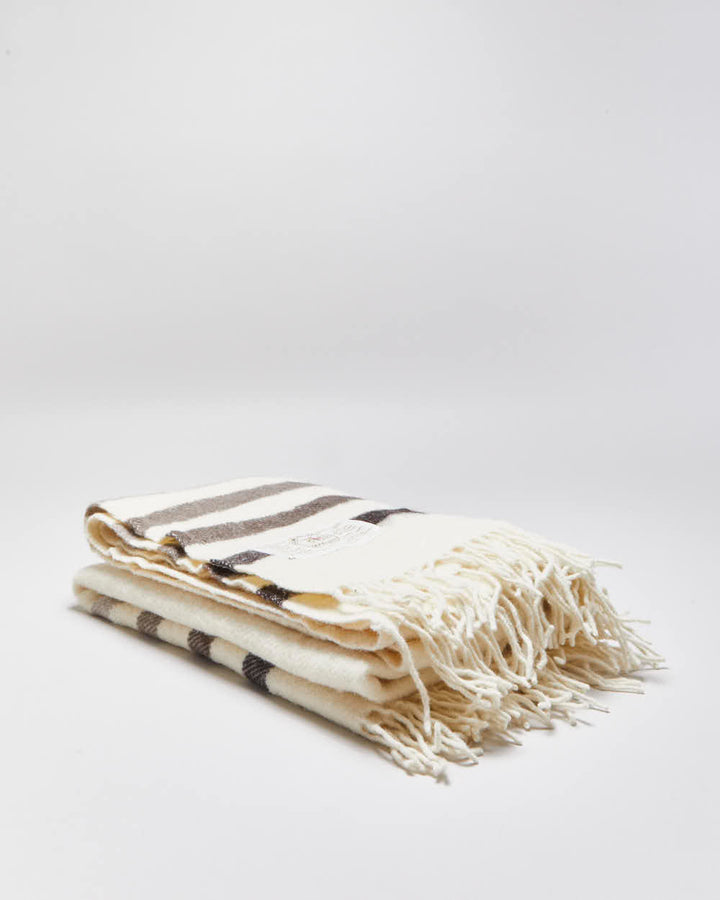 Vintage Hudson's Bay Company 'Caribou Throw' Pure Wool Made In England Blanket