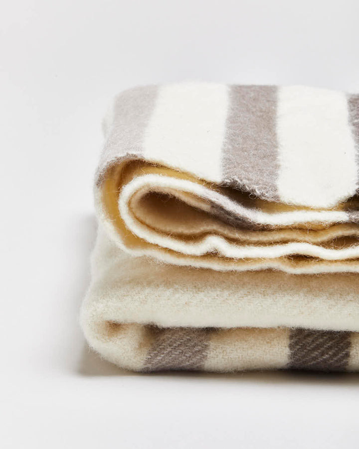 Vintage Hudson's Bay Company 'Caribou Throw' Pure Wool Made In England Blanket