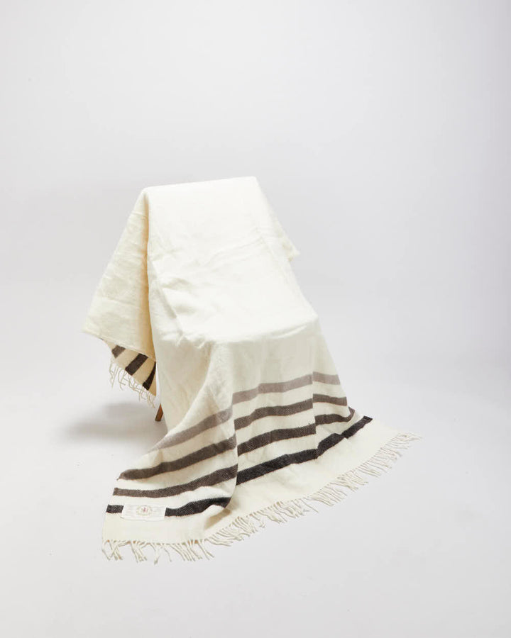 Vintage Hudson's Bay Company 'Caribou Throw' Pure Wool Made In England Blanket