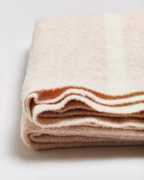 Vintage 1990s Mac Ausland's Hand Crafted Pure Wool Striped Blanket