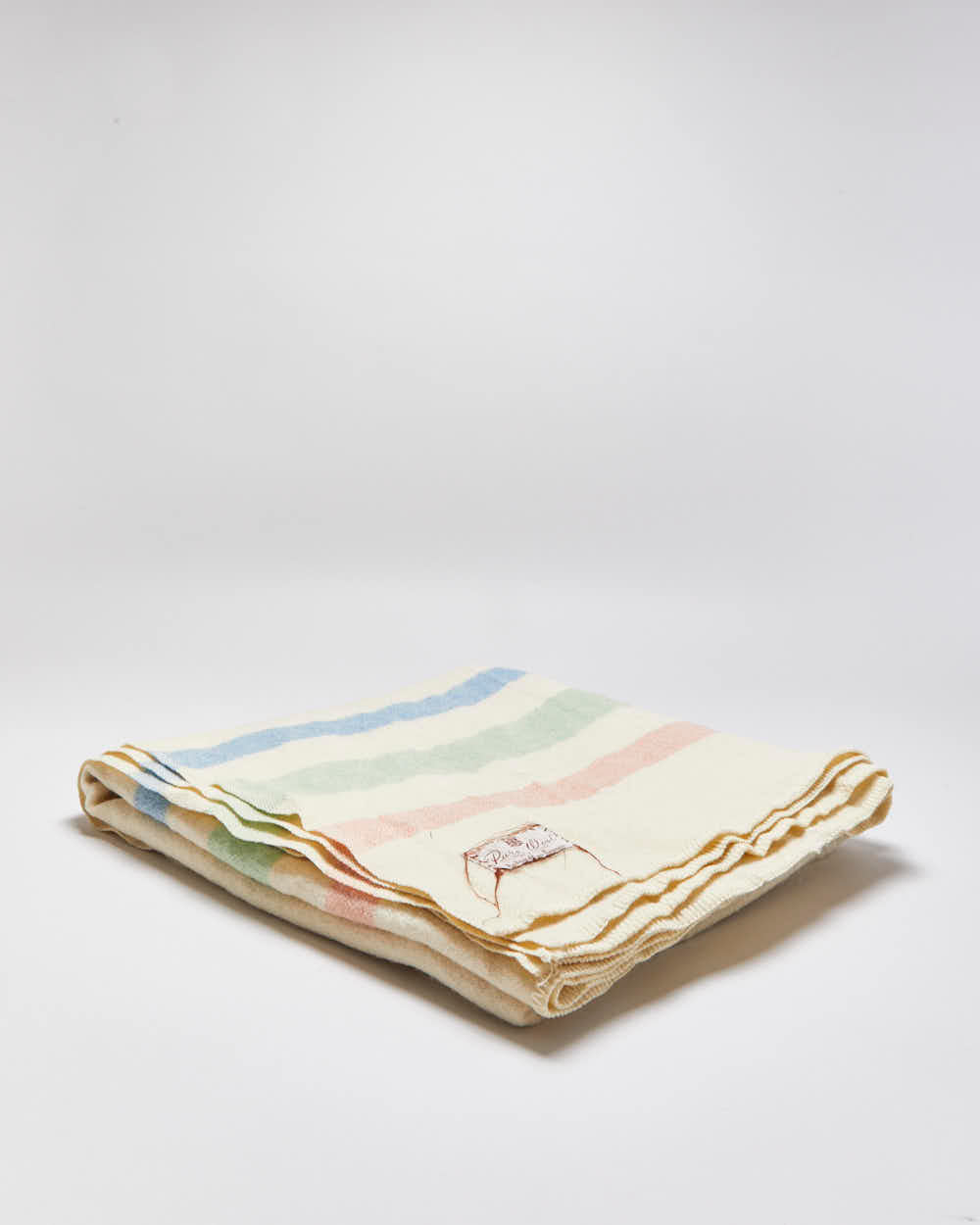 Vintage Early 1940s Hudson's Bay Company Pure Wool Striped Blanket