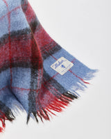 Vintage 1960s All Mohair Pile Scottish Wool Blend Hand Crafted Tartan Throw