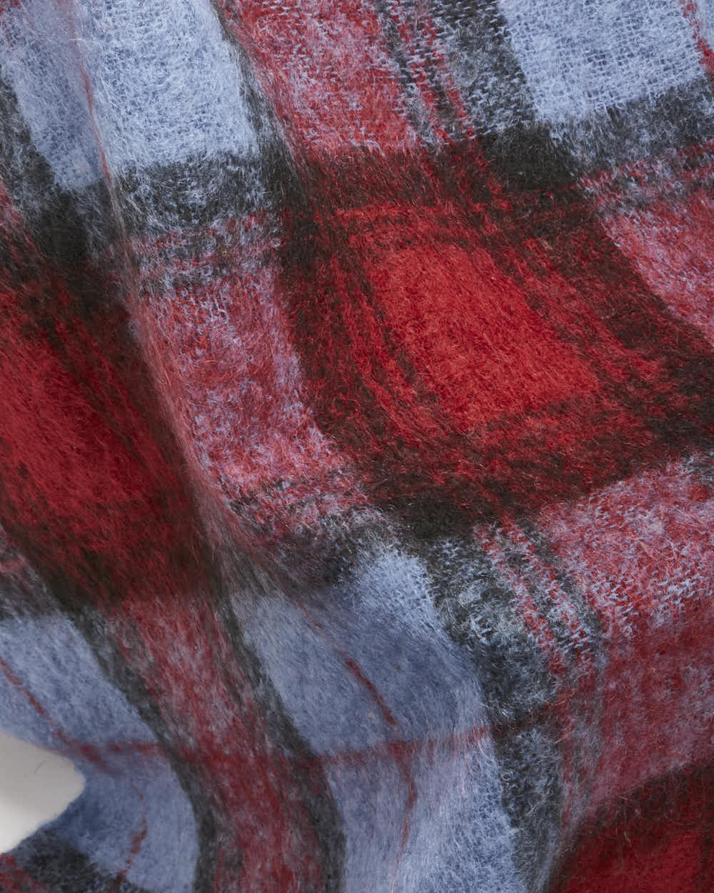 Vintage 1960s All Mohair Pile Scottish Wool Blend Hand Crafted Tartan Throw