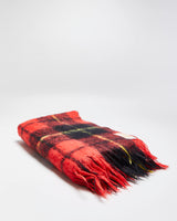 Vintage 1980s Hudson's Bay Company Scottish Made Mohair Wool Blend Hand Crafted Tartan Throw
