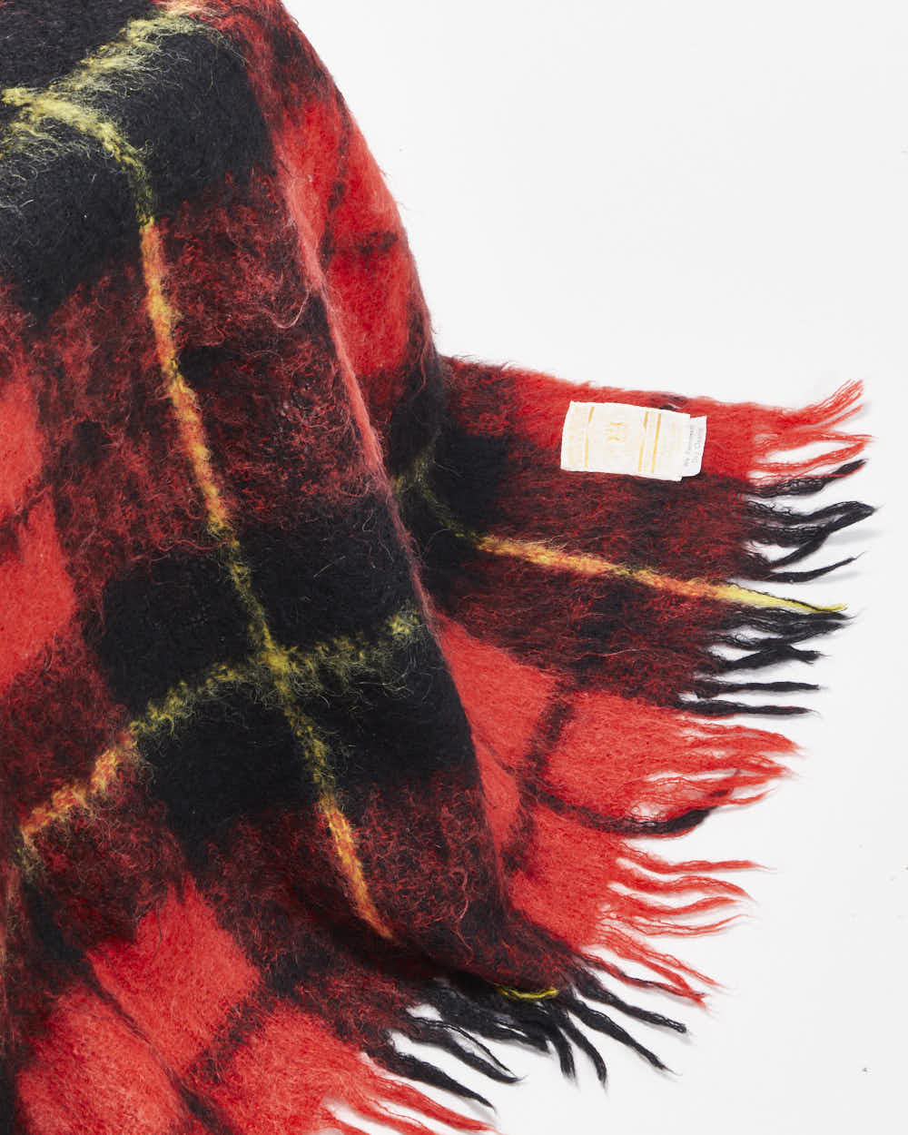 Vintage 1980s Hudson's Bay Company Scottish Made Mohair Wool Blend Hand Crafted Tartan Throw