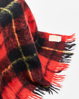 Vintage 1980s Hudson's Bay Company Scottish Made Mohair Wool Blend Hand Crafted Tartan Throw