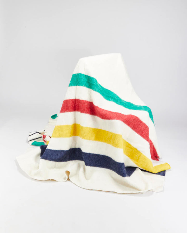 Vintage Hudson's Bay Six Point Wool Blanket