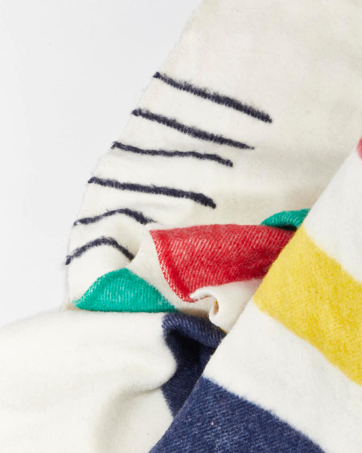 Vintage Hudson's Bay Six Point Wool Blanket
