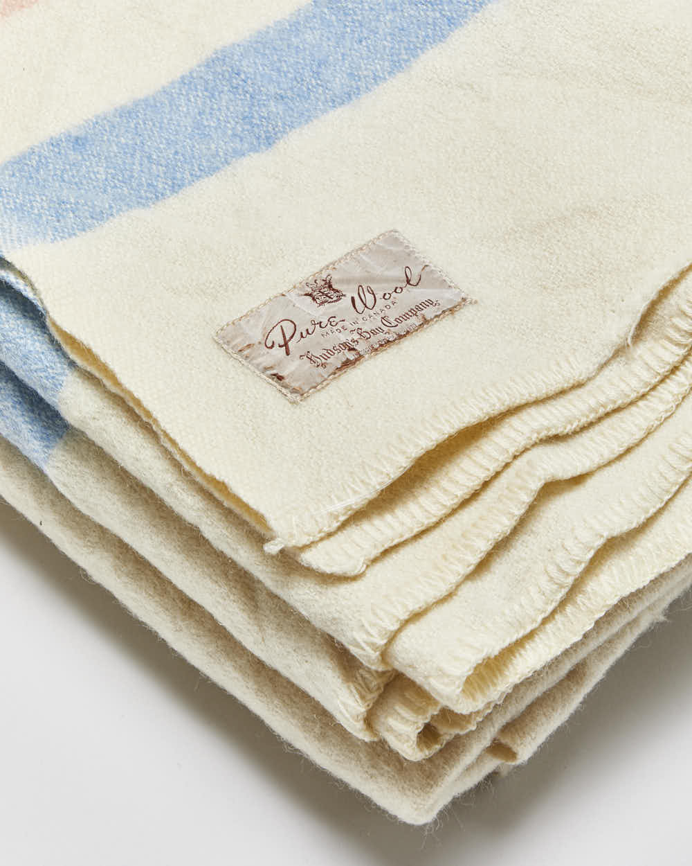 Vintage 1940s Hudson's Bay Wool Blanket
