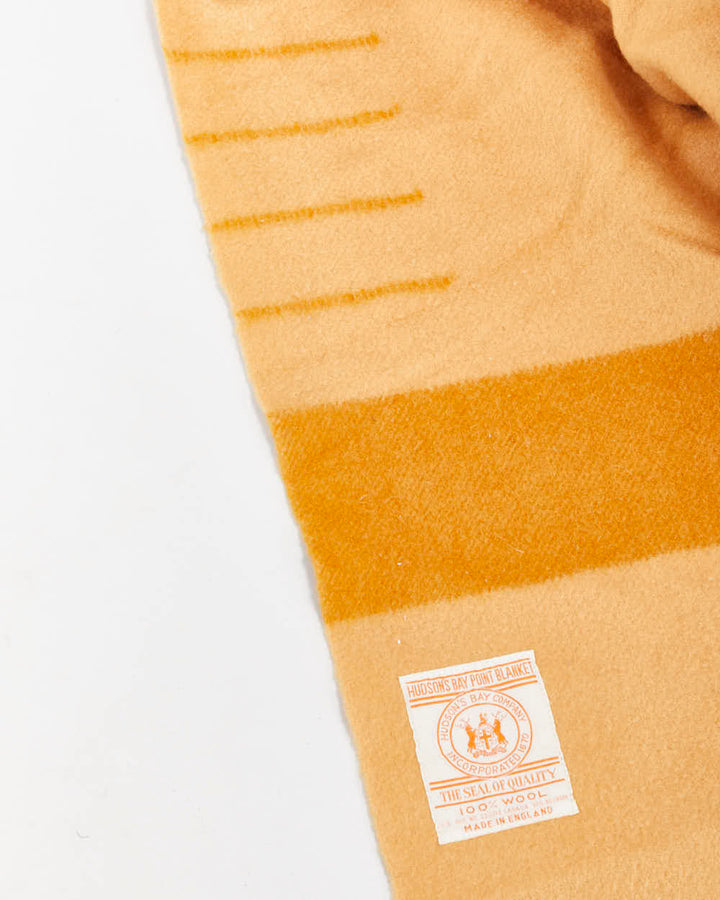 Vintage 1980s Hudson's Bay 4 Point Wool Blanket