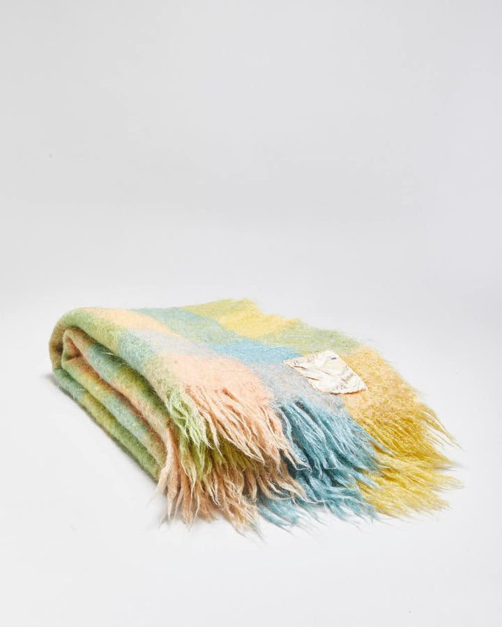 Vintage British Woollens Edgar Of Edinburgh Mohair Blanket