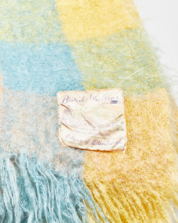 Vintage British Woollens Edgar Of Edinburgh Mohair Blanket