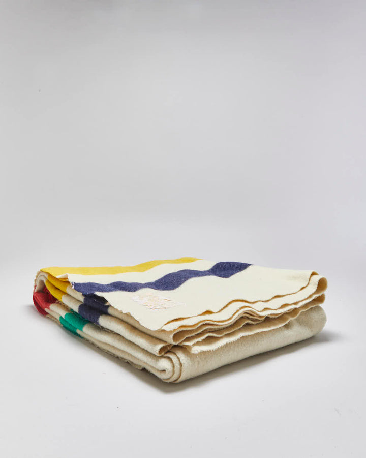 Vintage Hudon's Bay 4 Point Wool Blanket