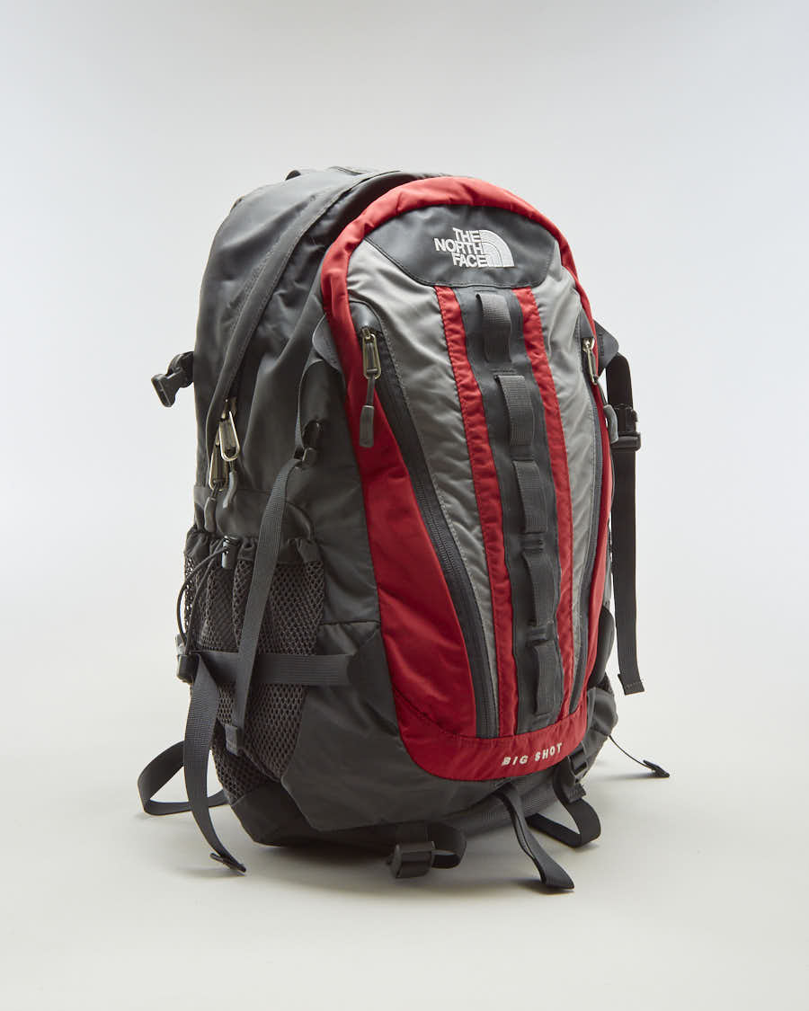 The North Face Grey & Red Big Shot Backpack - O/S