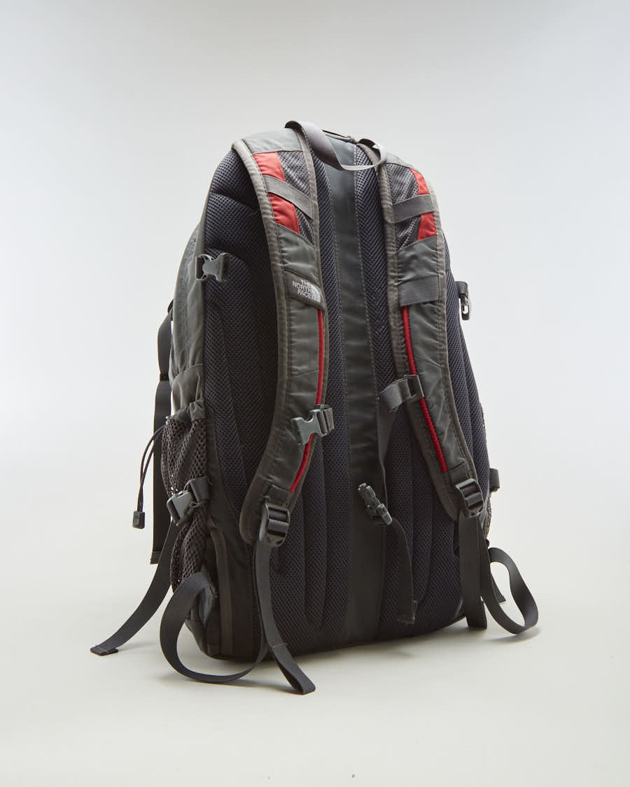 north face big shot backpack red The North Face Grey & Red Big Shot Backpack