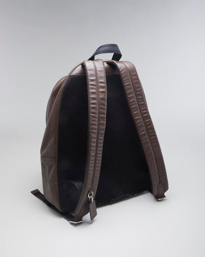 Vintage Coach Charles Men's Brown Leather Backpack