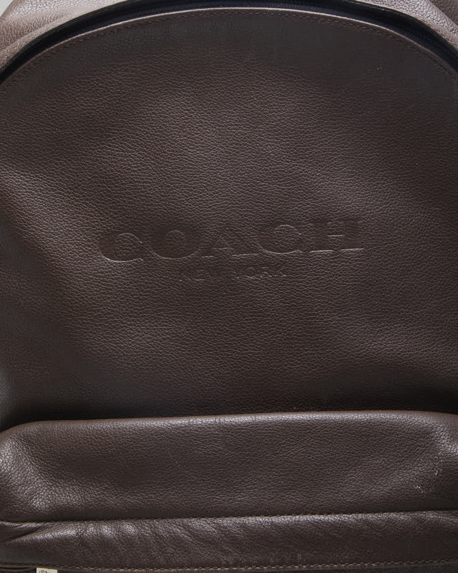 Vintage Coach Charles Men's Brown Leather Backpack