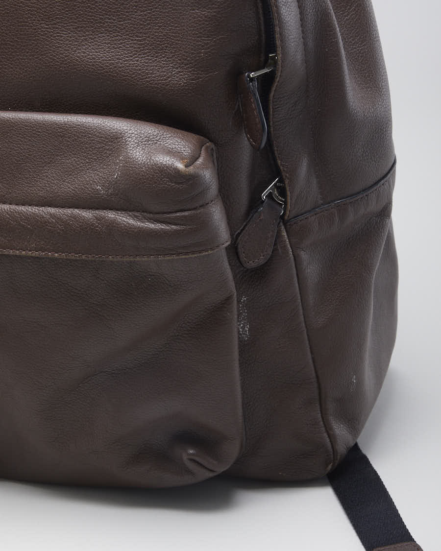 Vintage Coach Charles Men's Brown Leather Backpack