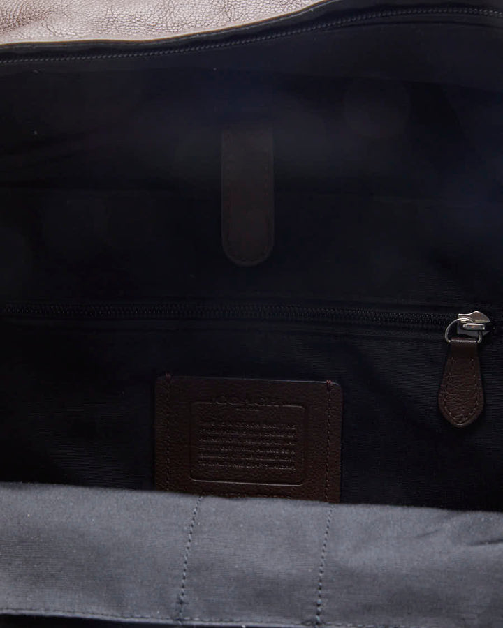 Vintage Coach Charles Men's Brown Leather Backpack