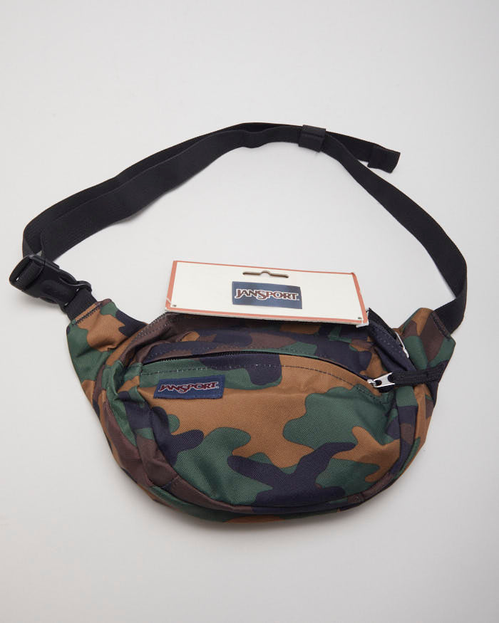 Y2k 00s Deadstock Jansport Camouflage Bumbag