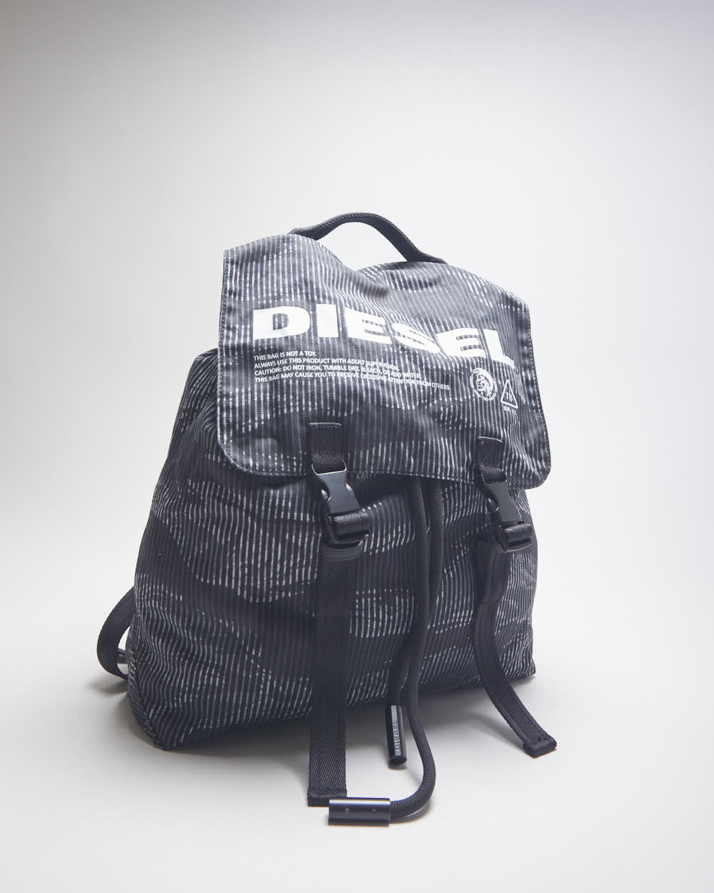Vintage Diesel Printed Patterned Backpack