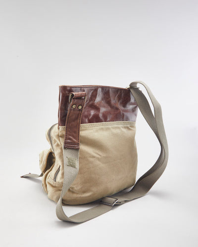 Vintage Diesel Multi Pocket Leather Top Shoulder Bag