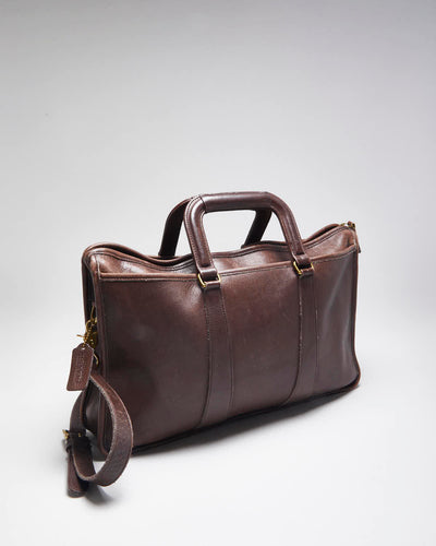 Vintage Coach Brown Leather Briefcase