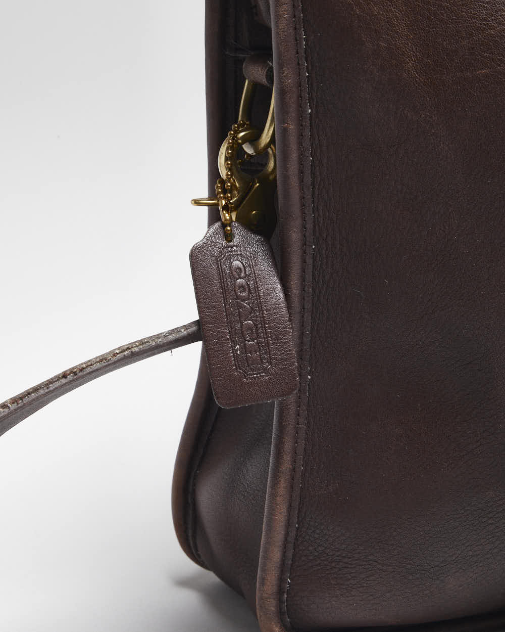 Vintage Coach Brown Leather Briefcase