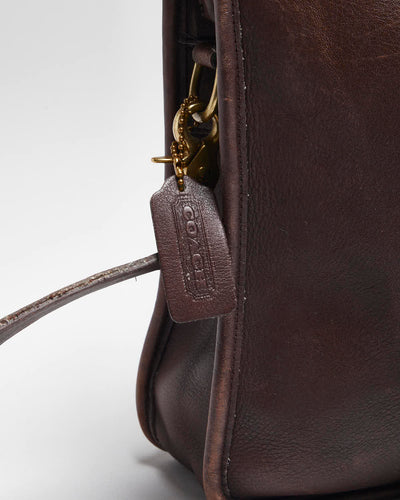 Vintage Coach Brown Leather Briefcase