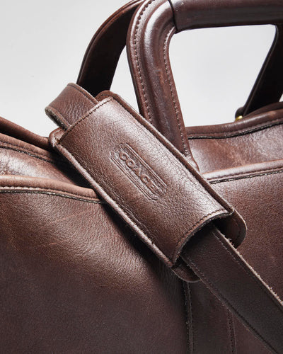 Vintage Coach Brown Leather Briefcase