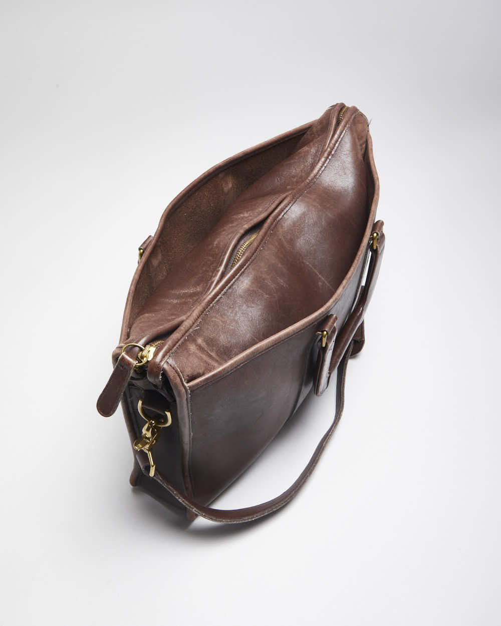 Vintage Coach Brown Leather Briefcase