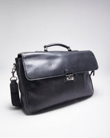 Vintage Coach Black Leather Briefcase