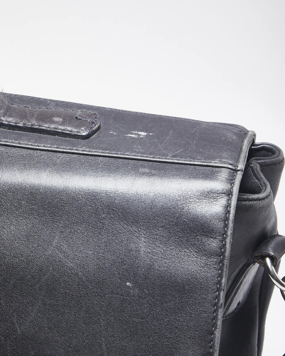 Vintage Coach Black Leather Briefcase