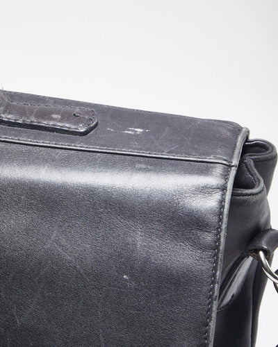 Vintage Coach Black Leather Briefcase