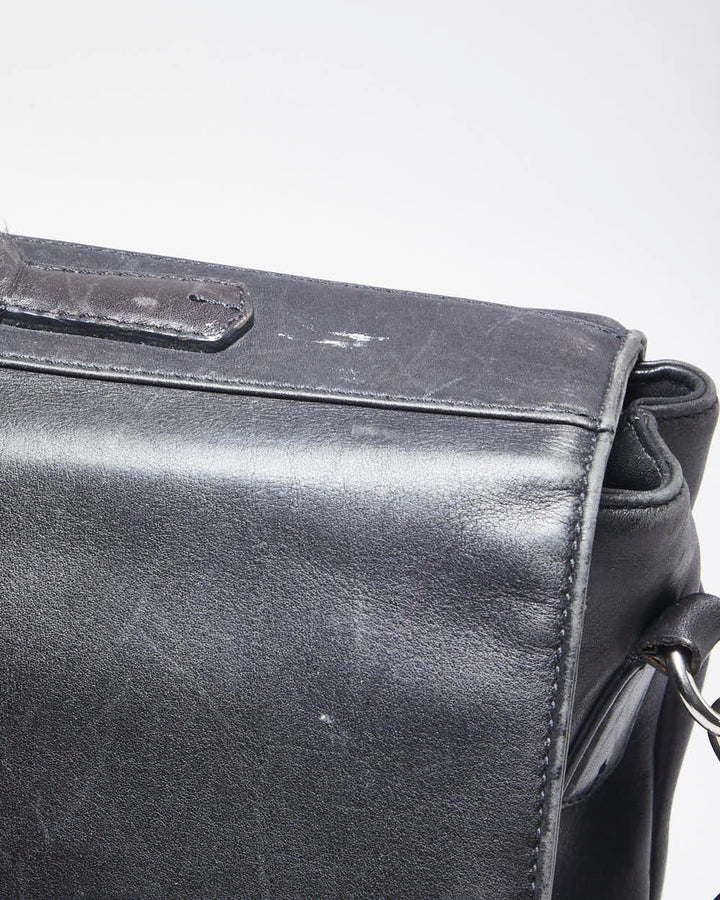 Vintage Coach Black Leather Briefcase