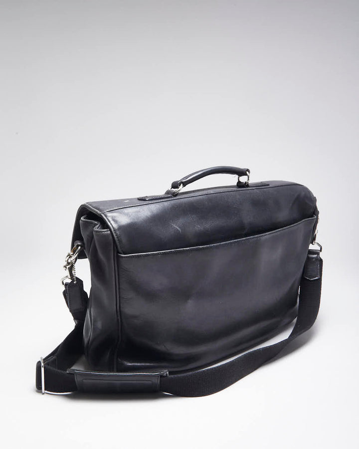 Vintage Coach Black Leather Briefcase