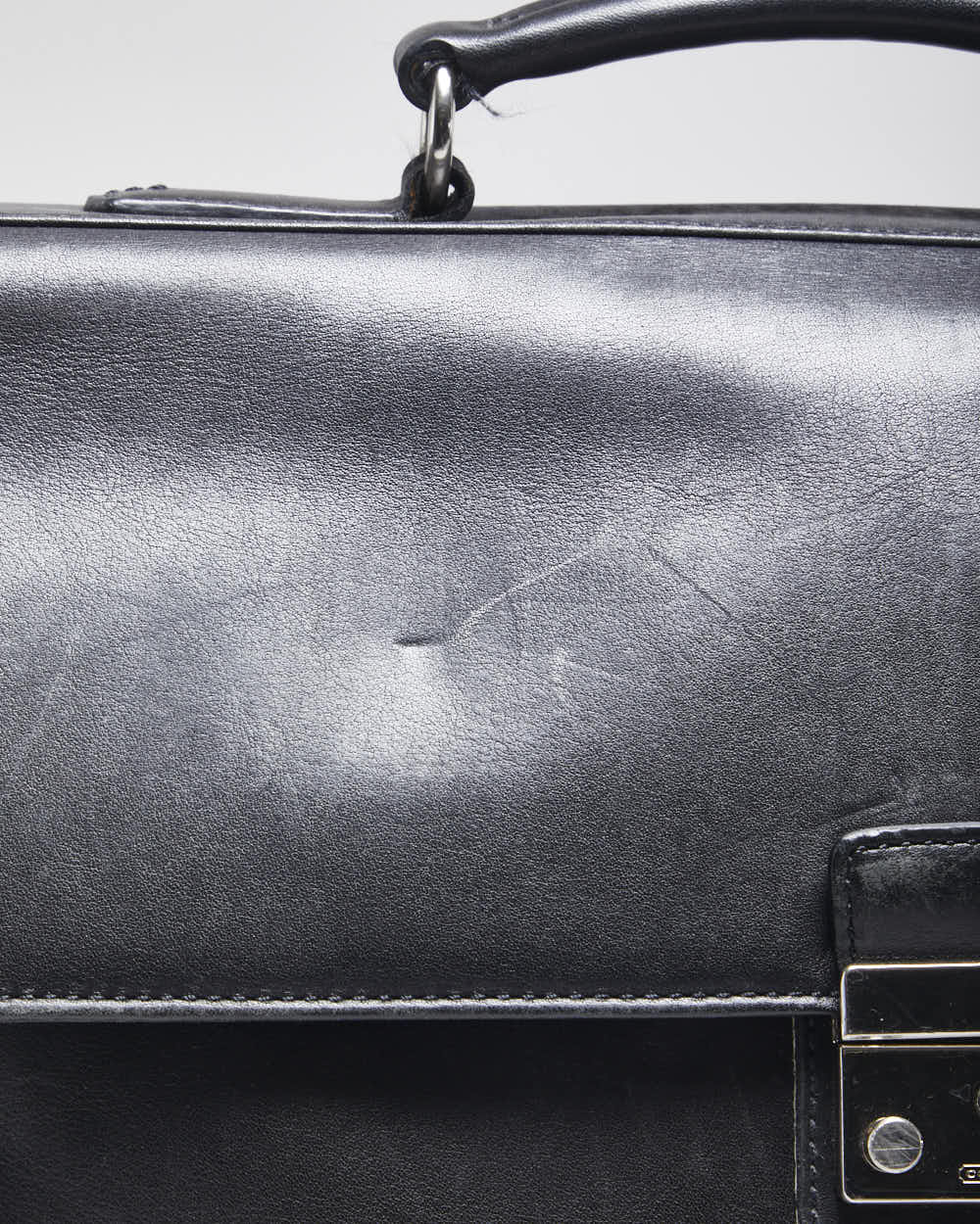 Vintage Coach Black Leather Briefcase