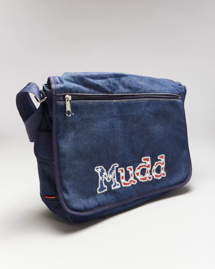 Vintage Mudd Denim Shoulder Satchel Bag1