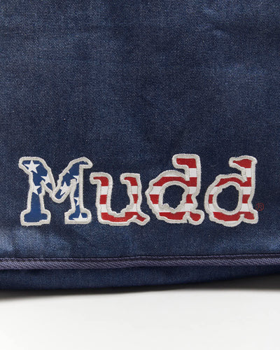 Vintage Mudd Denim Shoulder Satchel Bag